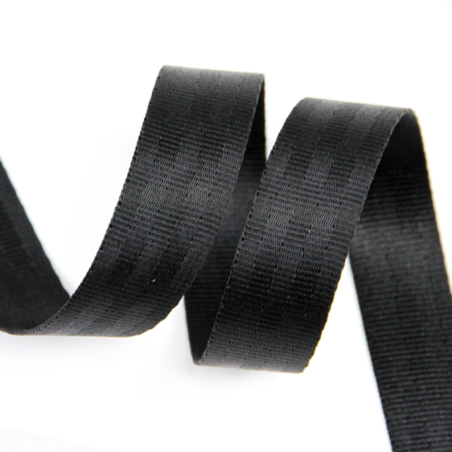 25mm Car Seat Black Nylon Webbing