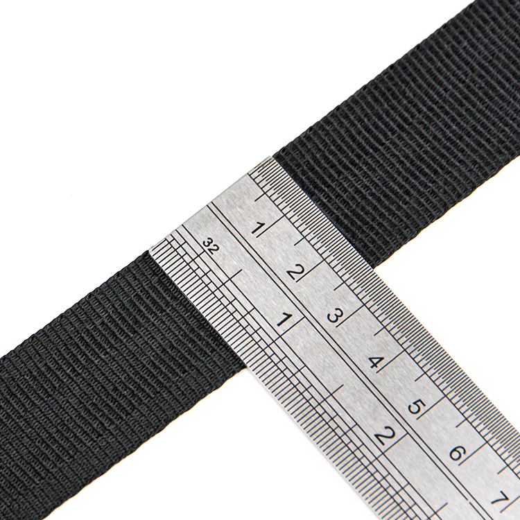 25mm Car Seat Black Nylon Webbing