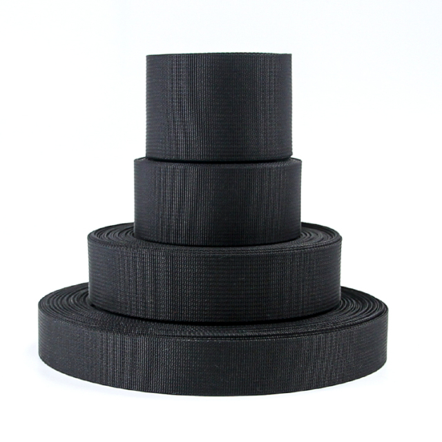 25/32/38/50mm Black Nylon Webbing