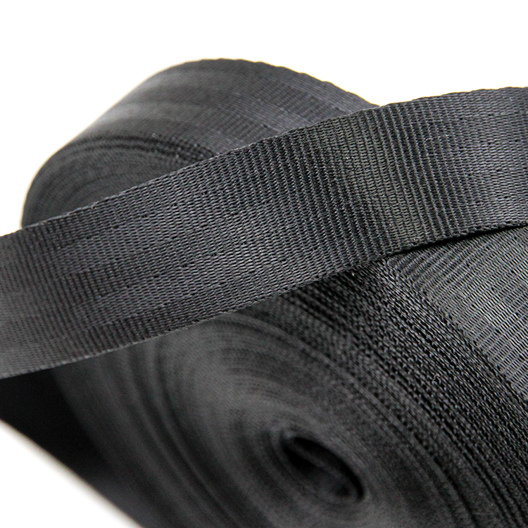 25mm Car Seat Black Nylon Webbing