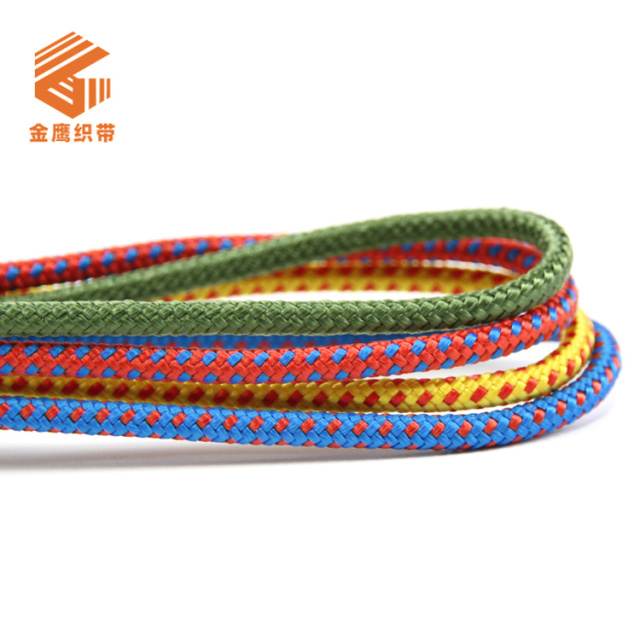 4mm high-strength polyester rope outdoor expansion climbing aid rope binding rope colorful high-altitude operation rescue rope