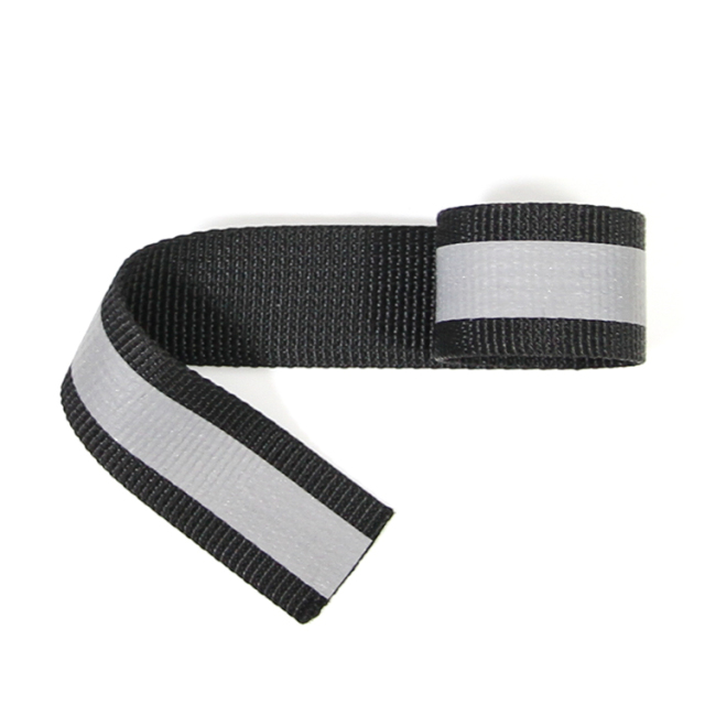 Polyester reflective webbing