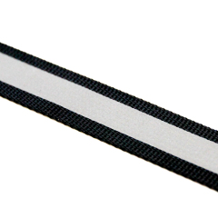 Polyester reflective webbing