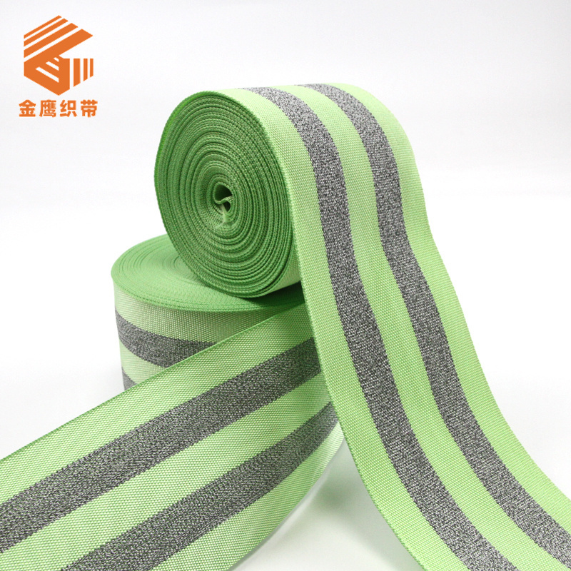Polyester reflective webbing clothing accessories Pet traction luminous shoulder strap