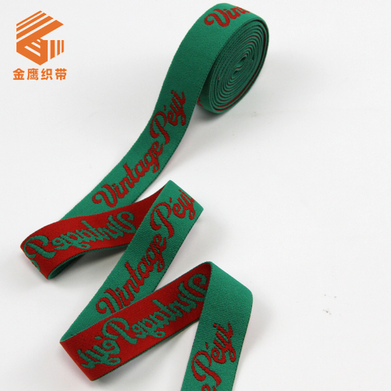 Christmas Day Customized Decoration Elastic Elastic Band Polyester High Elastic Soft Snowflake Letter Red Green Clothing Accessories