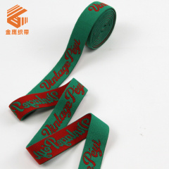 Christmas Day Customized Decoration Elastic Elastic Band Polyester High Elastic Soft Snowflake Letter Red Green Clothing Accessories