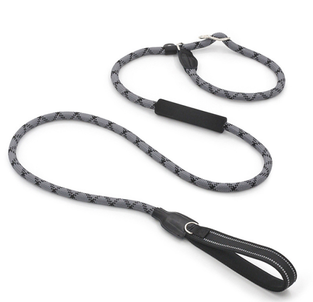 Factory Personalized Pet Cat Dog Collars Leashes Harness Dog Collar And Leash Set With Reflector Pet Dog Leash Leather Polyester