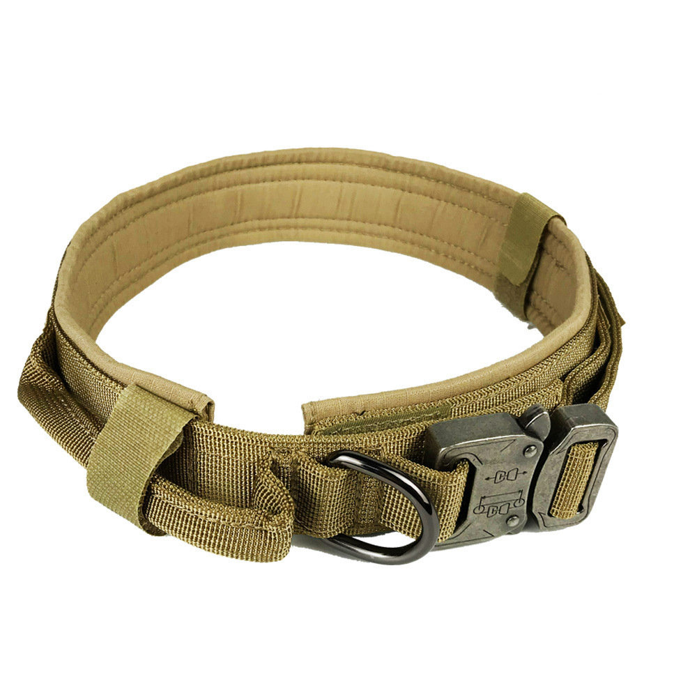 Nylon Heavy Duty Tactical Pet Collar Custom Pet Webbing Neck Set Training Collar Dog Tactical Collar Buckles For Horse