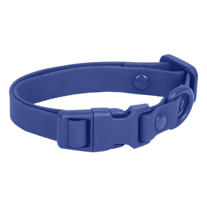 Macaron Colored Pet Collar Rust-Proof PVC Coated Webbing PVC Wrapped Tape Dog Collar Waterproof Custom PVC Dog Collar
