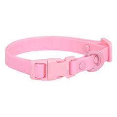 Macaron Colored Pet Collar Rust-Proof PVC Coated Webbing PVC Wrapped Tape Dog Collar Waterproof Custom PVC Dog Collar