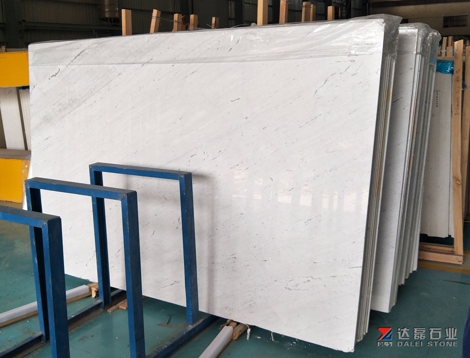 Sevec White Marble Slabs Wholesale Big Slabs 2cm Thickness Wholesale