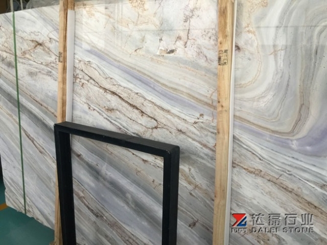 Amazing Lafi Marble Slab With Blue Color From Greece
