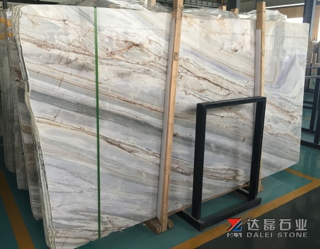 Amazing Lafi Marble Slab With Blue Color From Greece