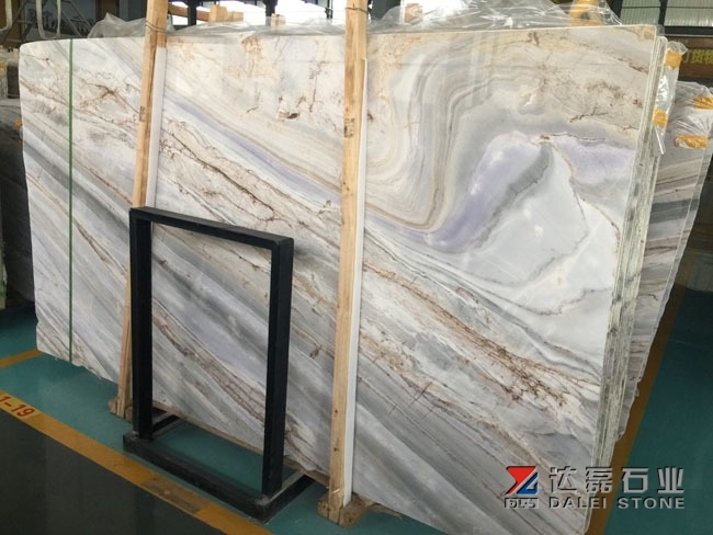 Amazing Lafi Marble Slab With Blue Color From Greece