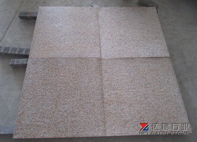 Rusty Yellow G682 Granite Tiles Flamed Finish