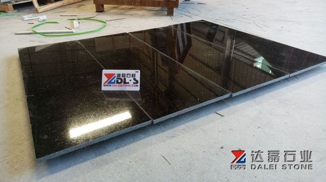 Black Galaxy Granite Tiles Supply For Building Project