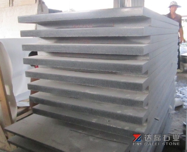 Impada Dark G654 Granite Tiles Stone Cladding Building
