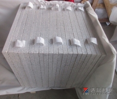 Grey White Color G655 Granite Tiles Honed Finish Way