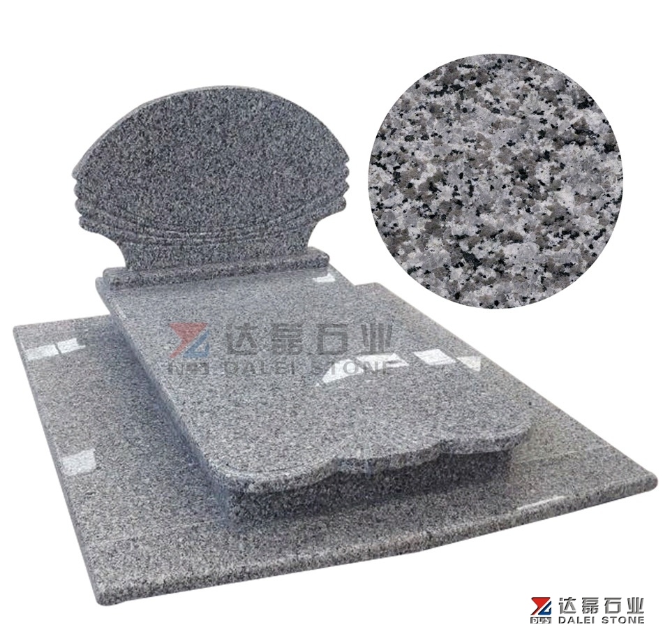 Chinese Granite Swan Blue Tombstone Monuments Headstone
