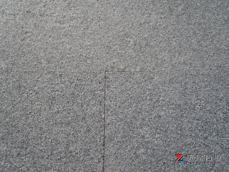Dark Grey Color G654 Granite Tiles Flamed Finished For Outdoor Project