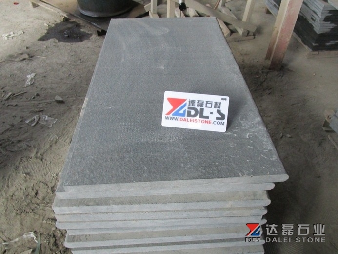 Black Color G684 Granite Tiles Honed Finish With Good Price