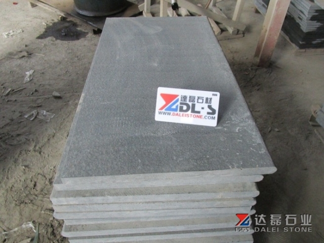 Black Color G684 Granite Tiles Honed Finish With Good Price