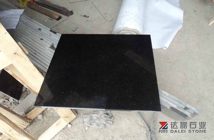 High Quality Black Galaxy Granite Tiles for Floor and Wall