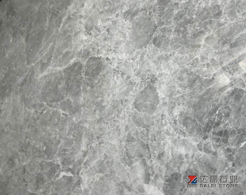 Grey Color Silver Ermine Marble Slabs With Polished Finish Way