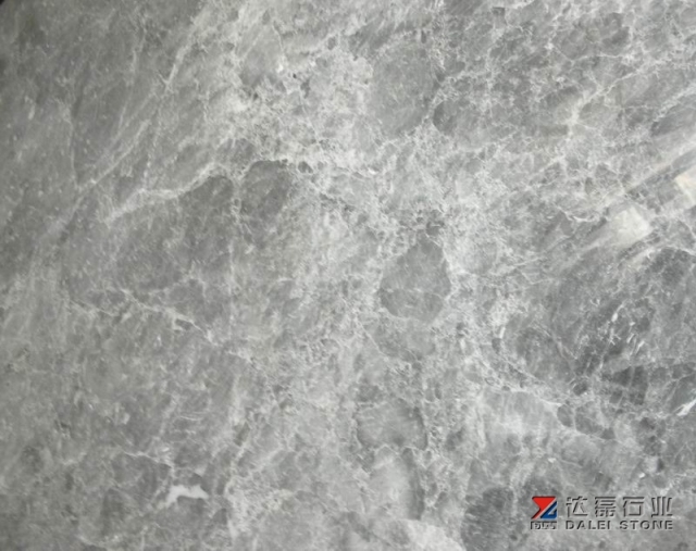 Grey Color Silver Ermine Marble Slabs With Polished Finish Way