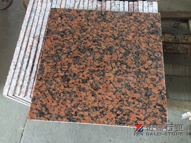Maple Red G562 Granite Tiles with Polished Way