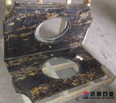 Portoro Marble Countertops Rounded Edge Wholesale Dalei Stone