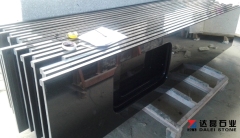 China Black Countertops With Basin Hole Cutting Wholesale Dalei Stone