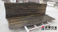Roman Portoro Marble Countertops Round Edge Wholesale Dalei Stone