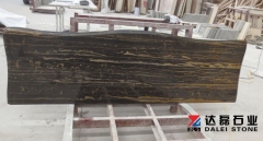 Roman Portoro Marble Countertops Round Edge Wholesale Dalei Stone