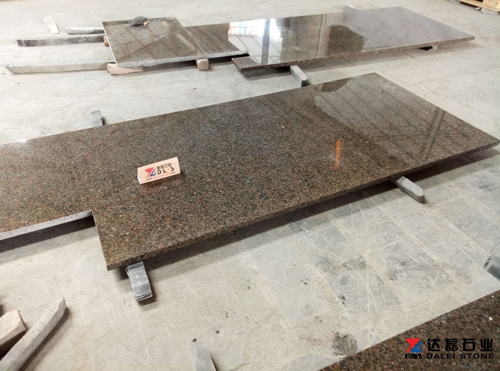 Saudi Tropical Brown Granite Countertops Project Wholesale Dalei Stone
