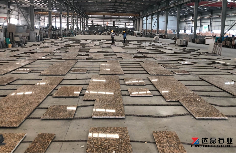 Dalei Stone Wholesale Giallo Ornamental Countertops Golden Color
