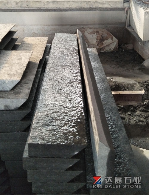 New G684 Black Basalt Flamed Brush Paving Stone