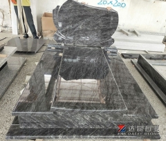 Bahama Blue Tombstone With Headstone From China