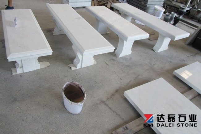 Chinese White Marble Table Chair Wholesale Dalei Stone