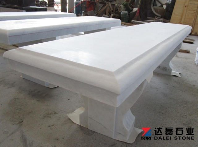 Chinese White Marble Table Chair Wholesale Dalei Stone