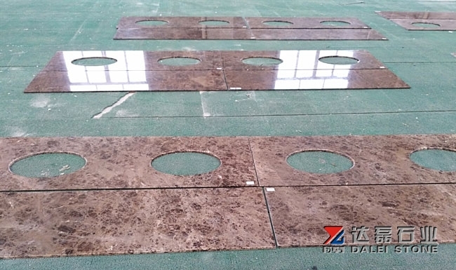 Emperador Dark Marble Countertops Dalei Own Factory Cutting