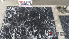 Chinese Black Marble Tiles Nero Marquina New Quarry Honed Finish