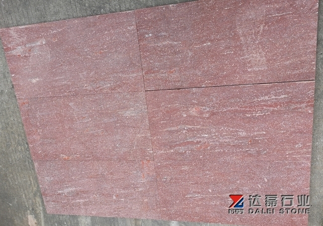 Red Granite Tiles Flamed Finish Way