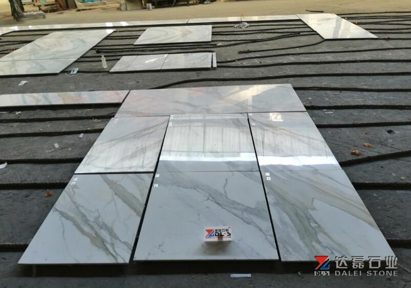 Calacatta White Marble Tiles Sell To Gucci Store Project Decoration
