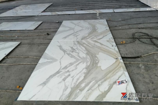 Calacatta White Marble Tiles Sell To Gucci Store Project Decoration