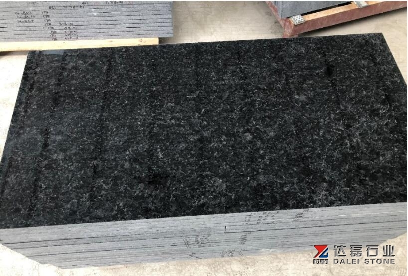 New Angola Black Granite Tiles Polished Granite Tiles