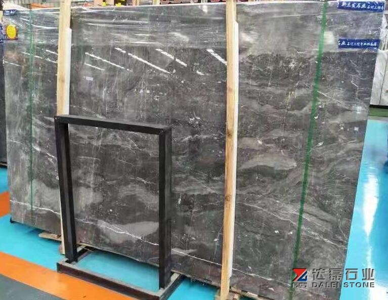 Dalei Marble Ink Grey Marble Big Slabs For Building Project