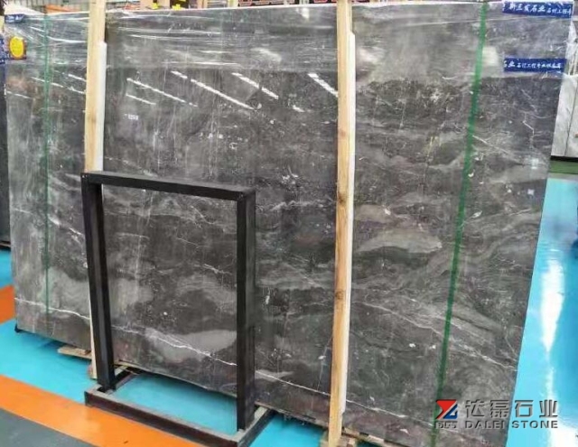 Dalei Marble Ink Grey Marble Big Slabs For Building Project