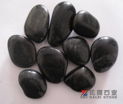 Black Color Pebble Stone Wholesale