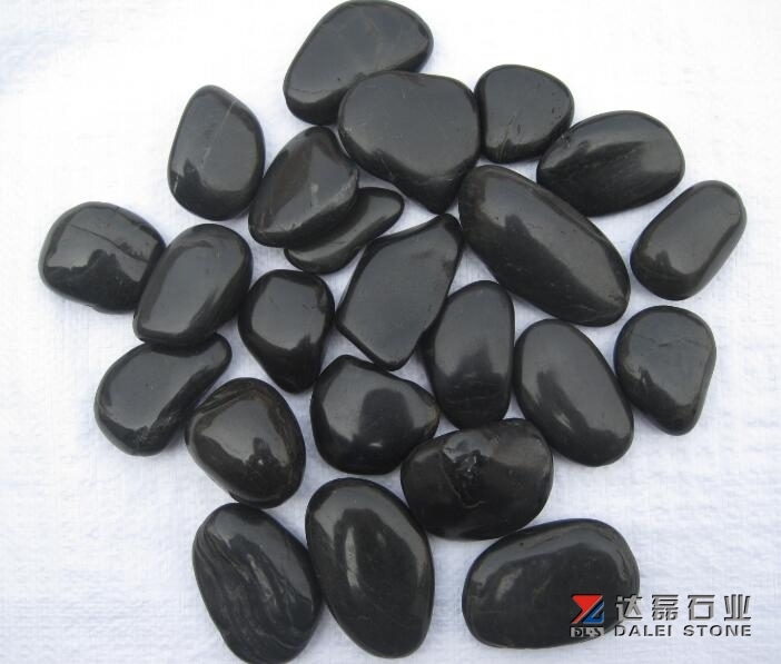 Black Color Pebble Stone